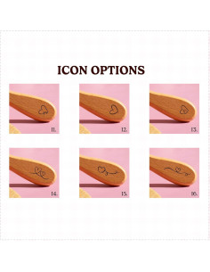 Juego de Cepillo y Peine de Madera Personalizado Kaira 2