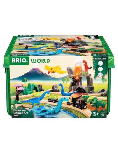 Conjunto Deluxe de Dinosaurios BRIO World - 44 Piezas
