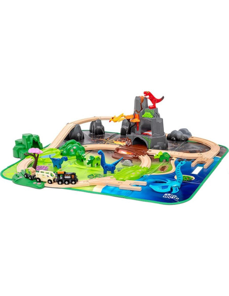 Conjunto Deluxe de Dinosaurios BRIO World - 44 Piezas