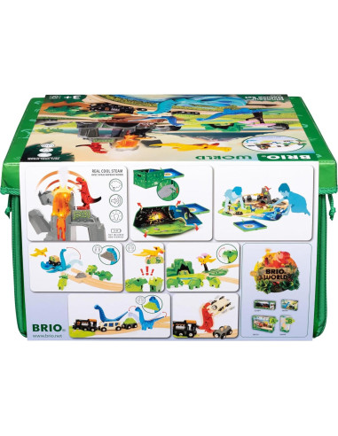 Conjunto Deluxe de Dinosaurios BRIO World - 44 Piezas