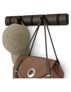 Perchero de Pared Umbra Flip 5 Ganchos Negro Moderno