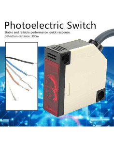Sensor Fotoeléctrico Ejoyous E3JK-DS30M2 30cm Reflexión Difusa 2