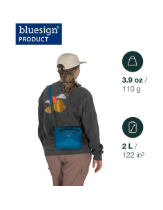 Bolso de Hombro Plegable Osprey Ultralight Negro 0.11kg 2