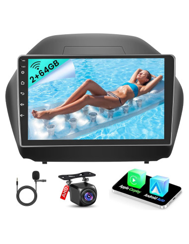 Estéreo Android 13 Fuluku 10.1" para Hyundai Tucson 2010-2015