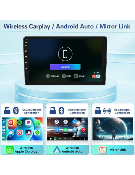 Estéreo Android 13 Fuluku 10.1" para Hyundai Tucson 2010-2015