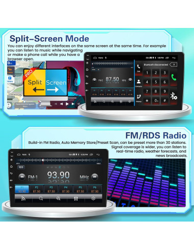 Estéreo Android 13 Fuluku 10.1" para Hyundai Tucson 2010-2015
