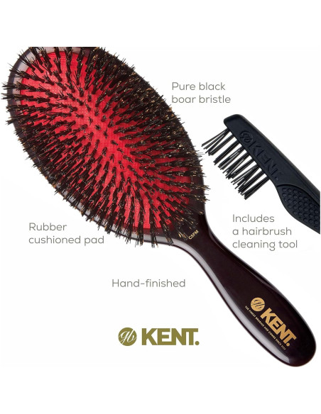 Cepillo Ovalado Grande Kent CSFM Classic Shine - Cerdas de Jabalí Natural Cepillo Ovalado Grande Kent CSFM Classic Shine - Cerdas de Jabalí Natural