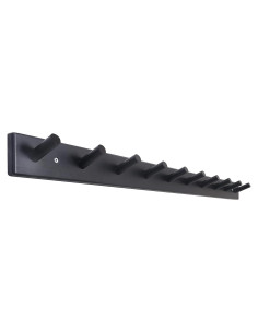 Perchero de Madera SKOLOO Negro 10 Ganchos 98.87 cm Montado en Pared
