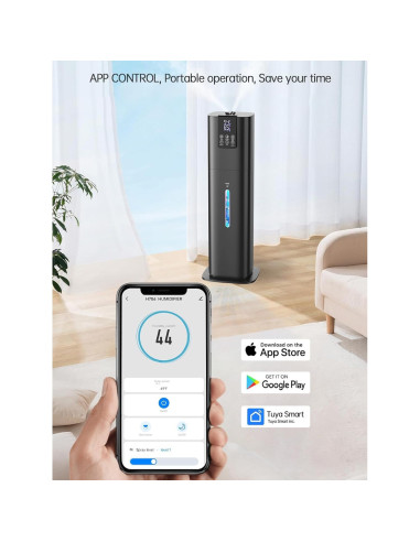 Humidificador Inteligente Hiswelle H786 8L Control Remoto