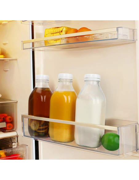 Botellas de Leche de Vidrio DHSBTLS 1L 4 Pcs Reutilizables