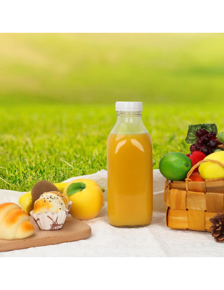 Botellas de Leche de Vidrio DHSBTLS 1L 4 Pcs Reutilizables