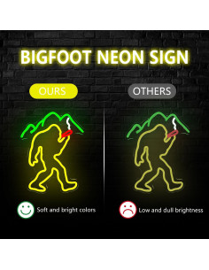 Luz de Neón Bigfoot Jeanchrl LED Dimmable para Decoración 2