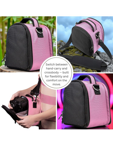 Bolsa de Transporte Vangoddy Laurel Rosa Bebé para Cámaras Kodak