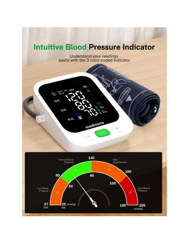 Monitor de Presión Arterial Medisana ARM-30T con Pantalla LED 4.5"