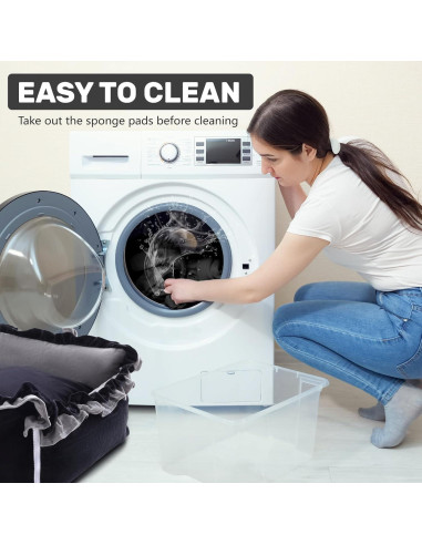 Asiento de Coche para Perros Homcosan Negro 74.9x63.5cm