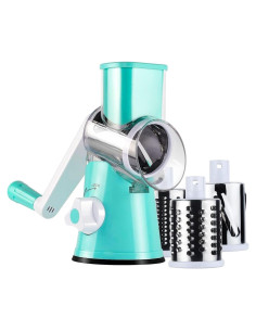 Rallador de Queso Rotatorio SKY35 Azul con 3 Cuchillas Intercambiables