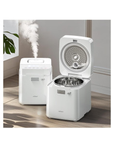 Humidificador de Vapor Mifasol Acero Inoxidable 3.3L Blanco