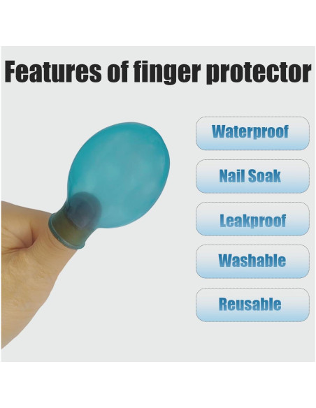 Manga Impermeable para Dedos GYZC19491 - 4 Unidades Silicona