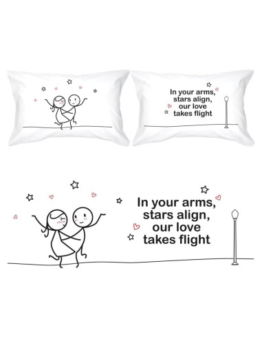 Funda de Almohada Pareja BoldLoft Dance Me Forever 50.8x76.2 cm