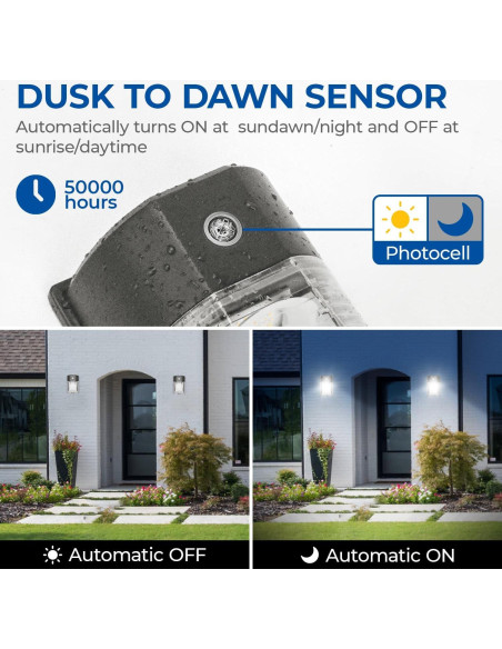 Luz de Pared LED 26W CINOTON con Sensor IP65 3000LM 5000K