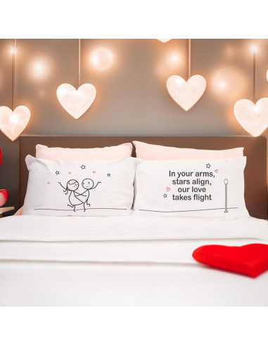 Funda de Almohada Pareja BoldLoft Dance Me Forever 50.8x76.2 cm
