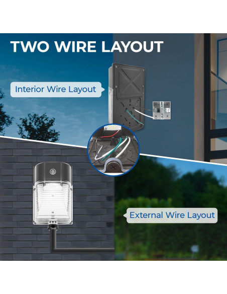 Luz de Pared LED 26W CINOTON con Sensor IP65 3000LM 5000K