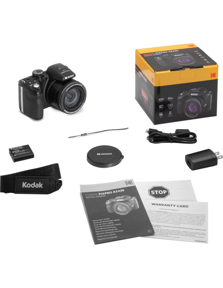 Cámara Digital Kodak PIXPRO AZ425 20MP 42x Zoom + Accesorios Cámara Digital Kodak PIXPRO AZ425 20MP 42x Zoom + Accesorios