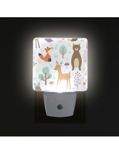 Luz Nocturna LED Enchufable DIY.HD 2-pack Sensor Crepuscular