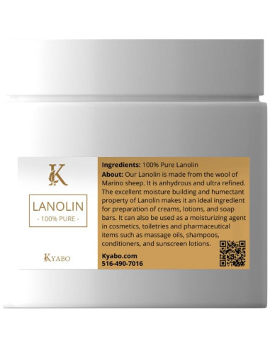 Lanolina Pura Kyabo 113.4g - Hidratante Natural para Piel Seca