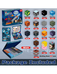 Bloques Magnéticos GraceDuck 100PCS Castillo Oscuro 3+ Años 2
