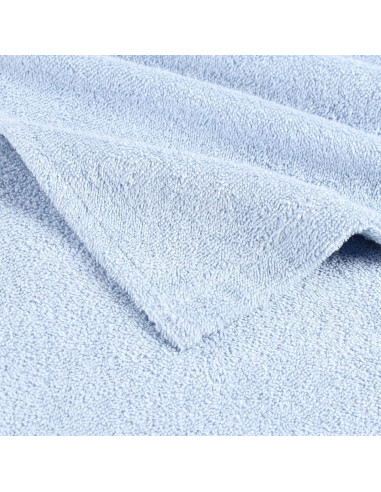 Poncho de Toalla de Baño Superior para Niños Algodón Azul