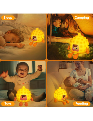 Luz Nocturna Ajustable Miedecdel, Silicona, 3 Brillos, 248g