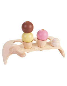 Cono de Helado PlanToys 8 Piezas Madera Sostenible