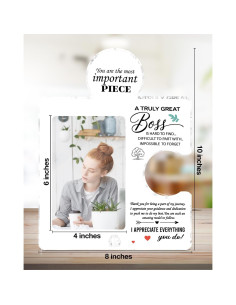 Marco de Foto de Acrílico Puzzle QPVXSST 20x25 cm Jefe 2