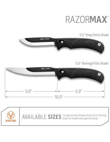 Cuchillo de Caza Outdoor Edge RazorMax 3.5" Hoja Reemplazable