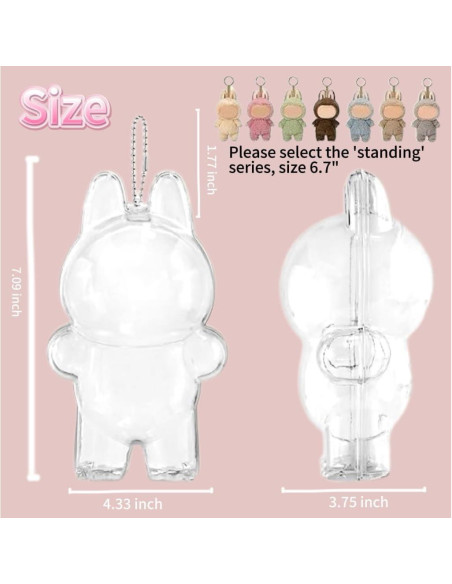 Funda Protectora Acrílica para Muñeca 17 cm - Nieohaoye Funda Protectora Acrílica para Muñeca 17 cm - Nieohaoye