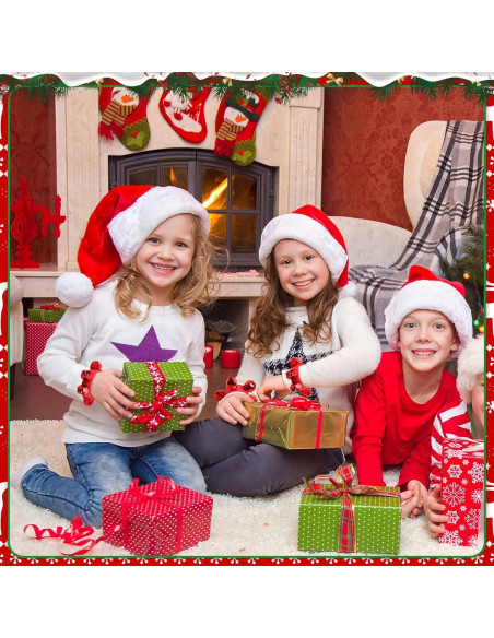 Pulseras de Campanas de Jingle Augshy - 2 Piezas Rojas