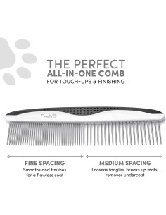 Peines para Perros Poodle Poodlie - 2 Paquete, Mango Antideslizante 2