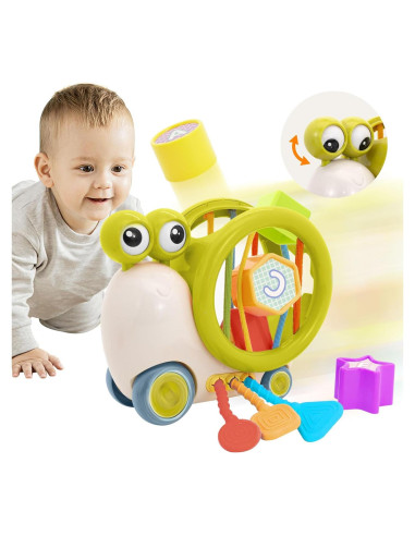 Cubo de Actividad Educativo BYFWH para Bebés 18-48 Meses Verde