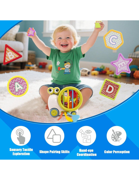 Cubo de Actividad Educativo BYFWH para Bebés 18-48 Meses Verde