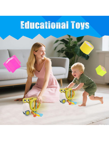 Cubo de Actividad Educativo BYFWH para Bebés 18-48 Meses Verde