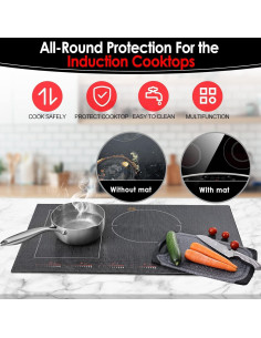 Protector de Cocina Inducción Translucido 90x54 cm - Cook's Aid 2