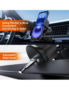 Soporte para Teléfono de Ventilación de Coche Oncheer 360 2