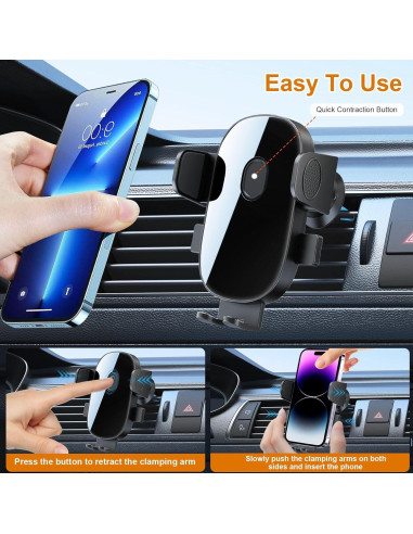 Soporte para Teléfono de Ventilación de Coche Oncheer 360