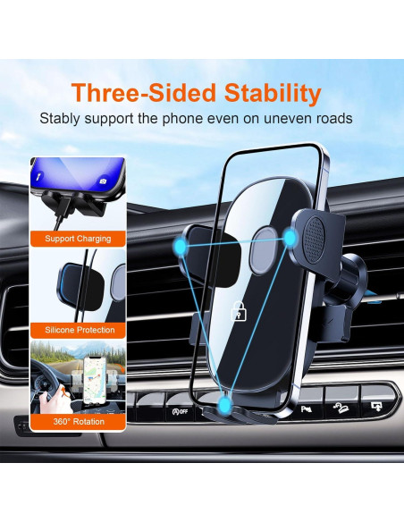 Soporte para Teléfono de Ventilación de Coche Oncheer 360