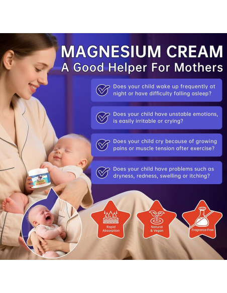 Loción de Magnesio Natural para Bebés - 2PCS 59ml