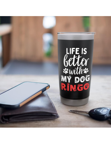 Vaso Térmico Acero Inoxidable Ringo 591 ml Aislado Negro
