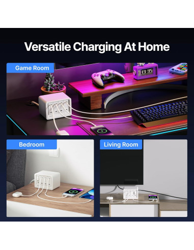 Cargador Portátil 10000mAh Gitryin con Estación de Carga 12-en-1