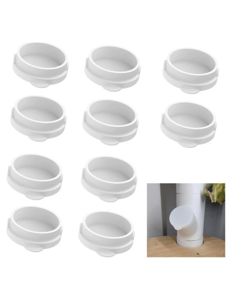 10 Tapas de Vaso Blancas para Gardyn - Protección Hidropónica