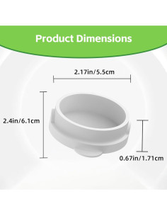 10 Tapas de Vaso Blancas para Gardyn - Protección Hidropónica 2